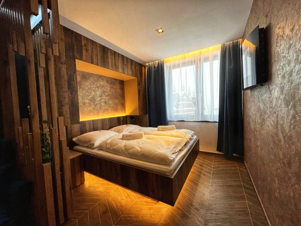 Spálňa apartmánu Separé s manželskou posteľou