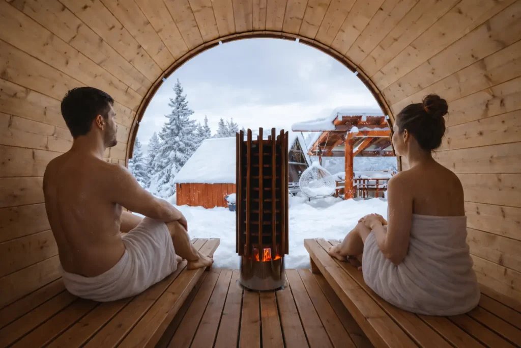 Sudová sauna s výhľadom na Martinské hole